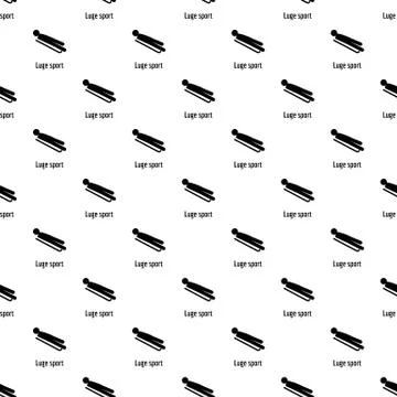 Luge sport pattern seamless Illustrazione stock