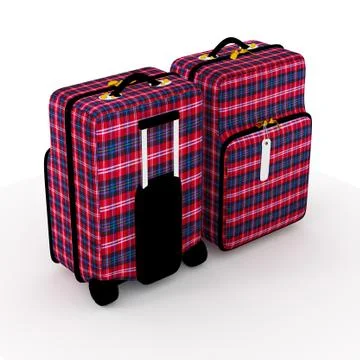 Luggage  3d. Stock Illustration