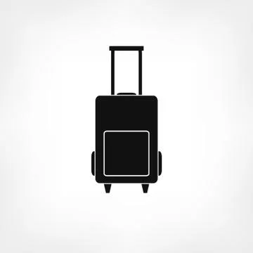 Luggage bag icon vector Stock Illustration