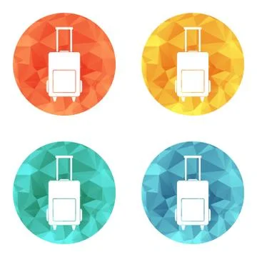 Luggage bag icon vector Stock Illustration
