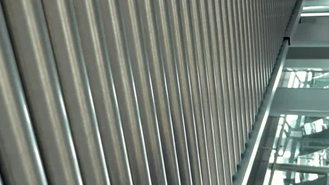 Luggage is being transported to the checking area Video stock 91182065