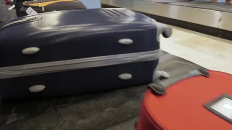 Luggage belt Stock Footage 82489269