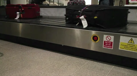 Luggage belt - HD Stock Footage 24690928