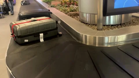 Luggage carousel Stock Footage 332751069