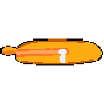 Luggage compression bag pixel art vector illustration Stock Illustration