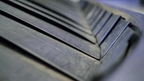 Luggage conveyor belt at the airport close-up Stock Photos