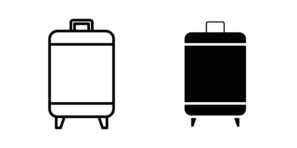 Luggage icon graphic element. web icon set Stock Illustration