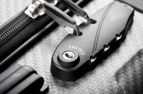 Luggage with TSA Stock Photos