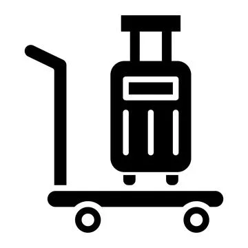 Luggage Vector Icon Design Illustration Stock Illustration