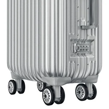 Luggage on wheels, zoomed view Stock-Illustration
