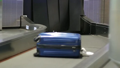 Luggages in airport close up 스톡 동영상 96465720