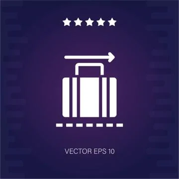 Luggages vector icon Stock Illustration