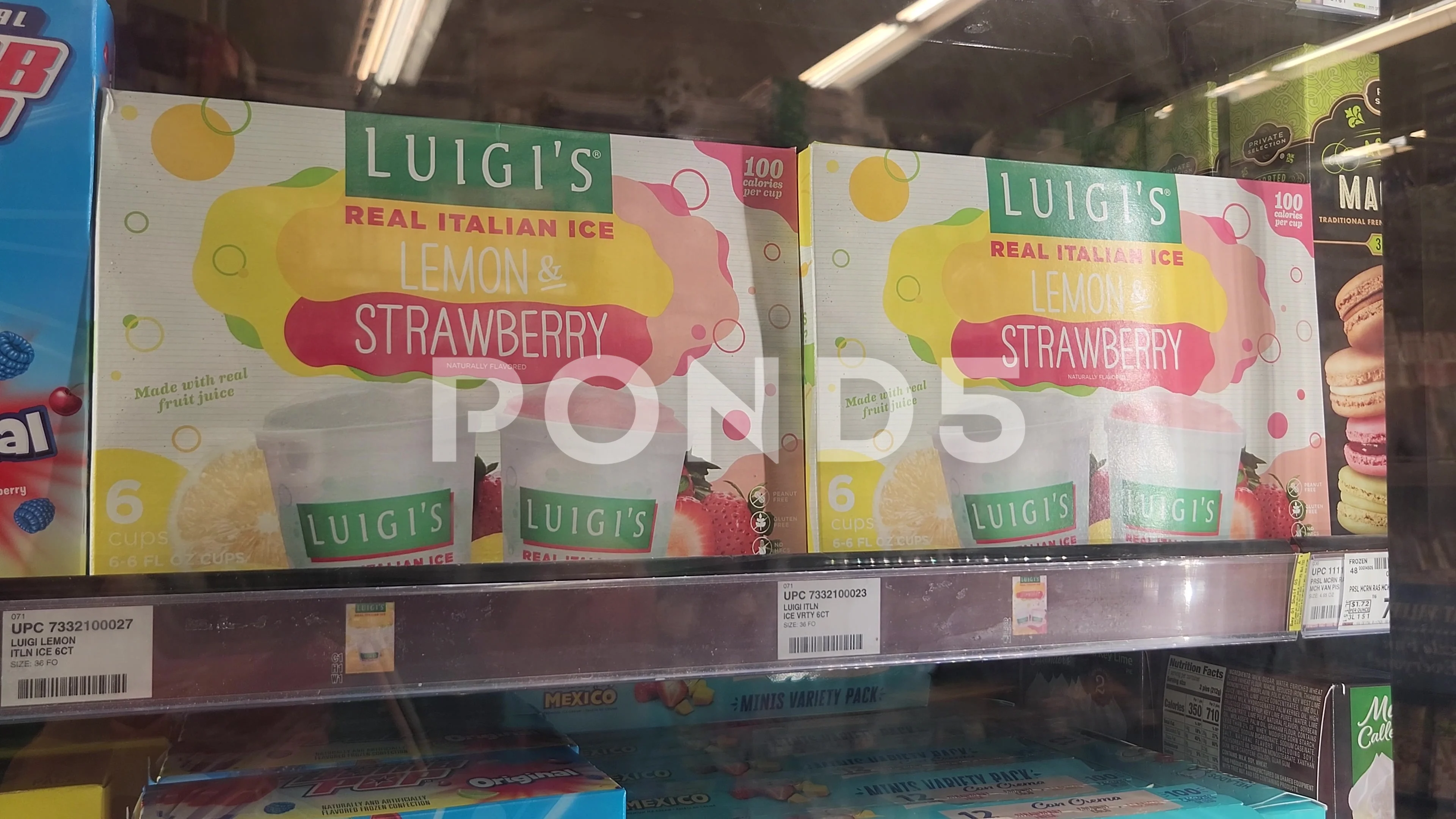 Luigi's Real Italian Ice Lemon and Stock Video Pond5