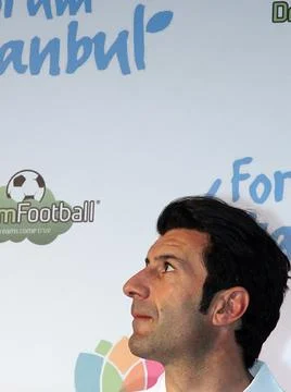 Luis Figo portrait Stock Photos