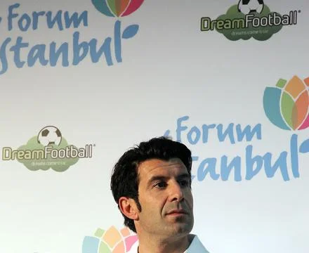 Luis Figo portrait Stock Photos