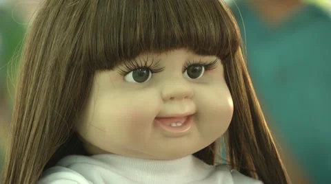 Luk Thep Dolls Head Stock Footage 65946793