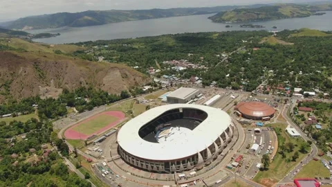 Lukas Enembe from above background Stock Footage 232565208