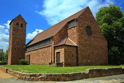 The Lukaskirche is a sight of Worms 스톡 사진