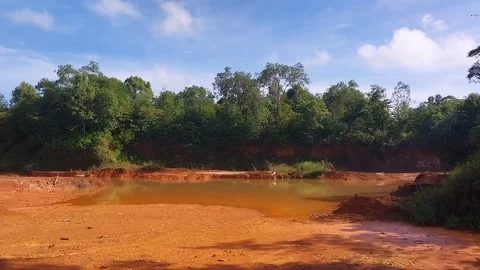 Luko's ex-mining land Stock Footage 197011349