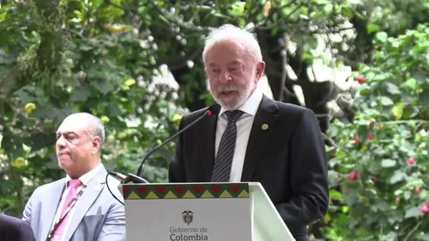 Lula asks that COP30 be "the COP of truth" and not of "empty speeches and promis Stock Footage 315310511