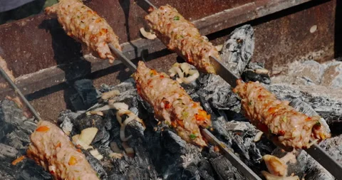 Lula kebab Stock Footage 132314707