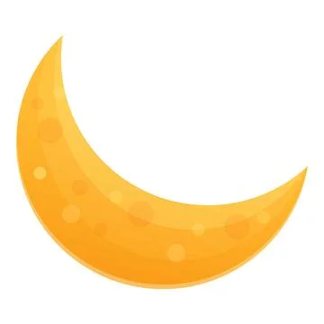 Lullaby moon icon cartoon vector. Star night Ilustração Stock