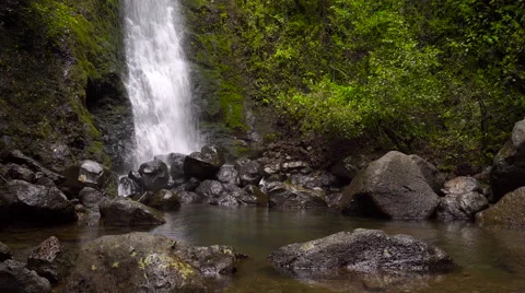 Lulumahu Falls in Hawaii Stock Footage 67925923