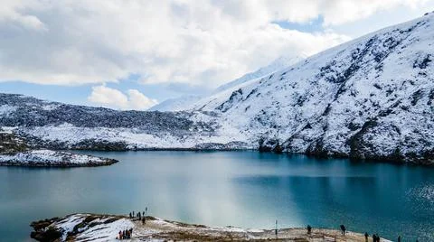  Lulusar, or Lalusar, is a group of mountain peaks and a lake in the Kaghan Vall Stock Photos