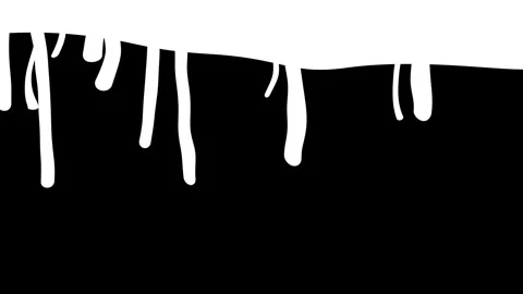 Luma Matte Dripping Liquid Or Blood Black And White Stock Footage 281443621