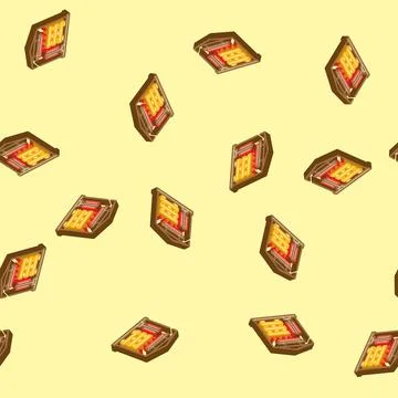 Lumber drying process isometric icon seamless pattern Stock Illustration