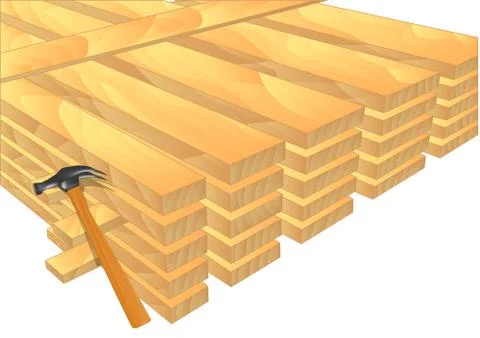 Lumber Stock Illustration