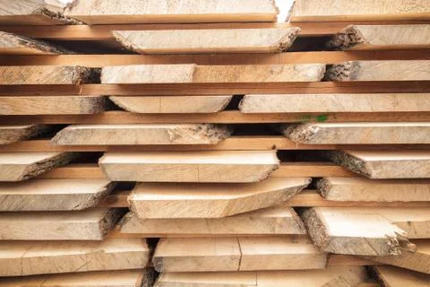 Lumber stack boards Stock Photos