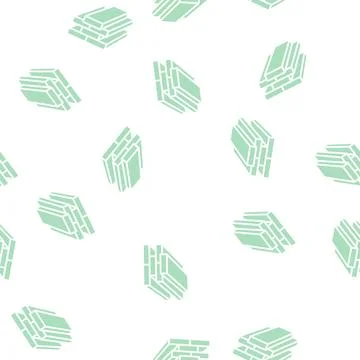 Lumber timber glyph seamless pattern Stock Illustration