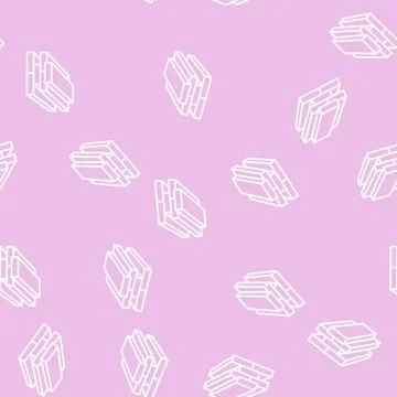 Lumber timber line seamless pattern Stock Illustration