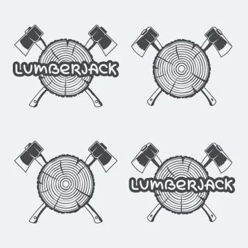 Lumberjack axe Stock Illustration