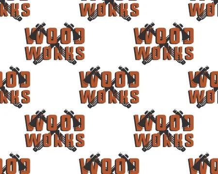 Lumberjack pattern Stock Illustration