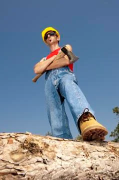 Lumberjack Foto stock