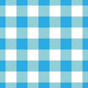 Lumberjack plaid pattern in blue and black. Seamless vector pattern. Simple Stock Illustration