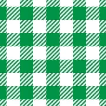 Lumberjack plaid pattern in green and black. Seamless vector pattern. Simple Stock Illustration