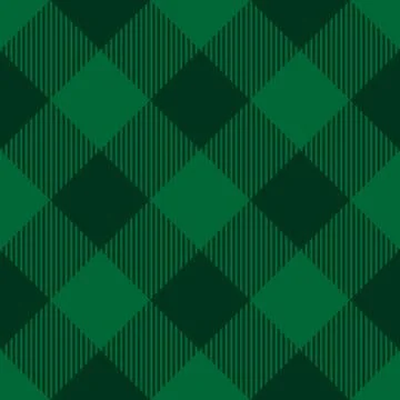 Lumberjack plaid pattern in green colors. Saint Patricks Day theme. Seamless Stock Illustration