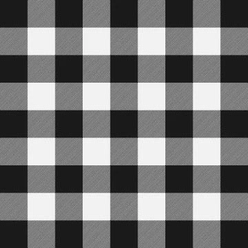 Lumberjack plaid pattern. Template white and black lumberjack. Illustrazione stock