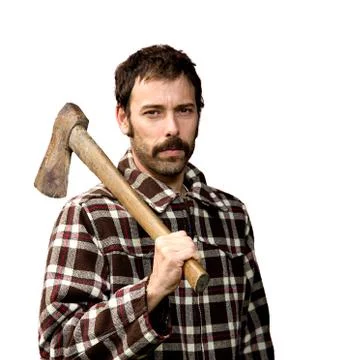 Lumberjack portrait Stock Photos