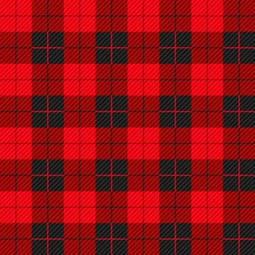 Lumberjack seamless pattern with diagonal lines Stock Illustration