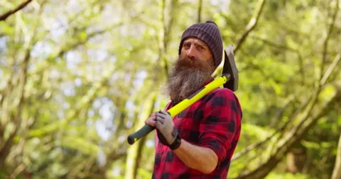 Lumberjack At Work Stock-Footage 154437018