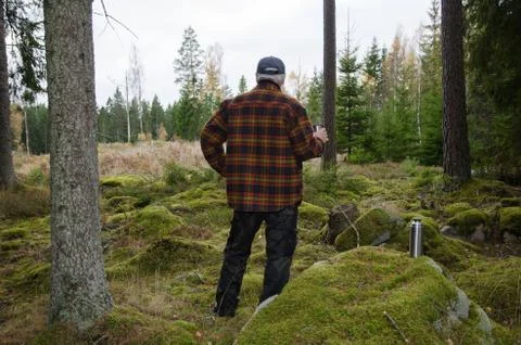 Lumberjacks break Stock Photos
