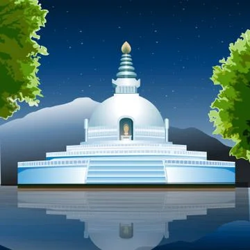 Lumbini Stock Illustration