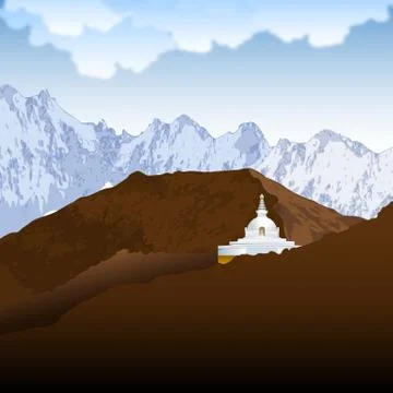 Lumbini Illustrazione stock