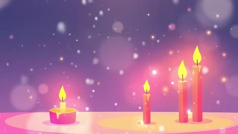 Luminescent Flames: A Warm Glow Under Twilight Skies Stock Footage 307470671