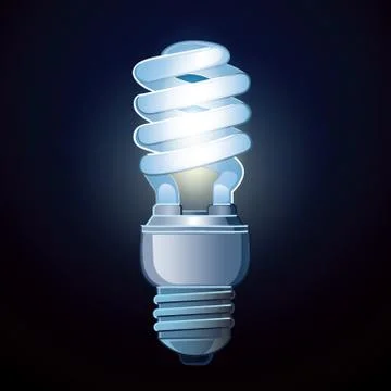 Luminescent lamp Stock Illustration