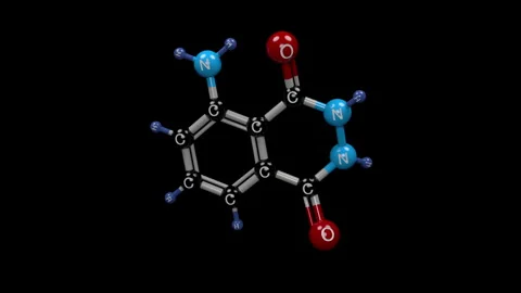 Luminol molecule. Stock Footage 331956963